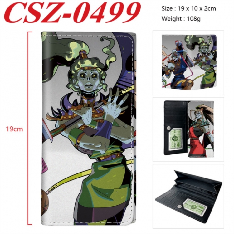 Hades Anime peripheral long three fold wallet 19x10x2cm