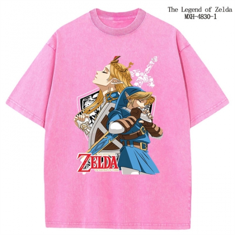 The Legend of Zelda Anime peripheral pure cotton washed and worn T-shirt from S to 2XL