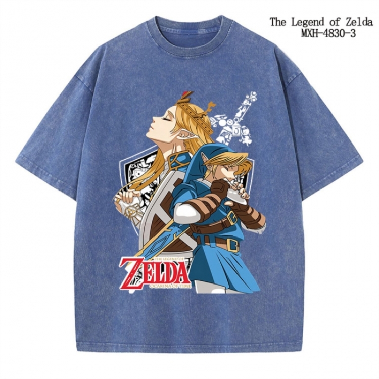 The Legend of Zelda Anime peripheral pure cotton washed and worn T-shirt from S to 2XL