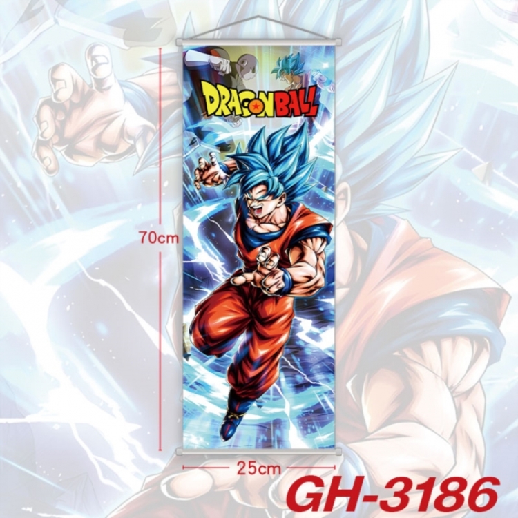 DRAGON BALL Plastic Rod Cloth Small Hanging Canvas Painting Wall Scroll 25x70cm price for 5 pcs