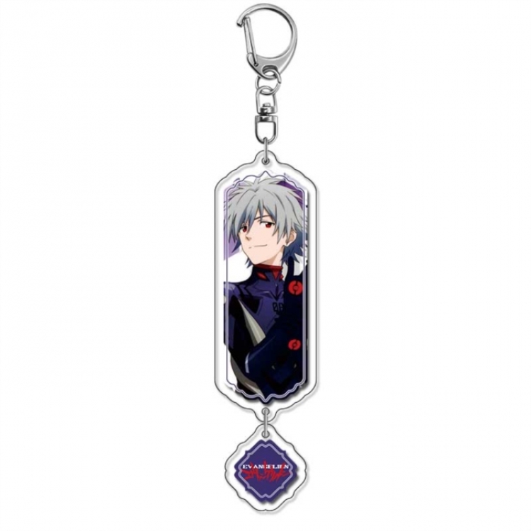 EVA  Anime peripheral acrylic keychain Long pendant 8.5cm price for 5 pcs