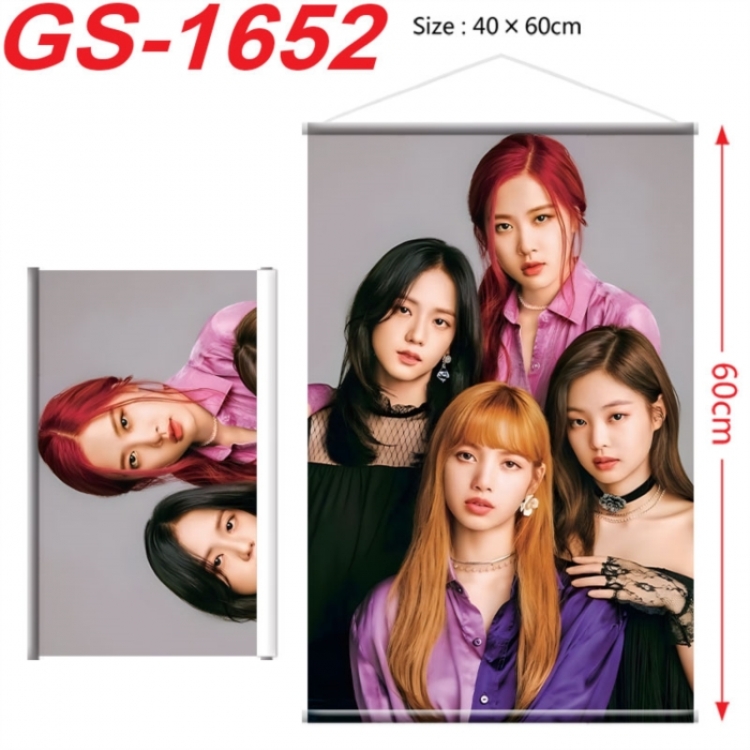 BLACK PINK Anime digital printing hanging rope hanging Wall Scroll 40x60cm