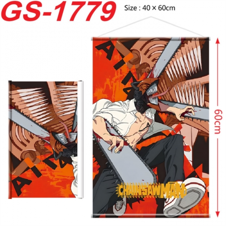 Chainsaw Man Anime digital printing hanging rope hanging Wall Scroll 40x60cm