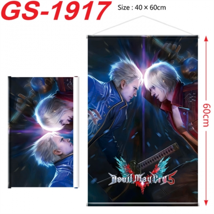 Devil May Cry Anime digital printing hanging rope hanging Wall Scroll 40x60cm