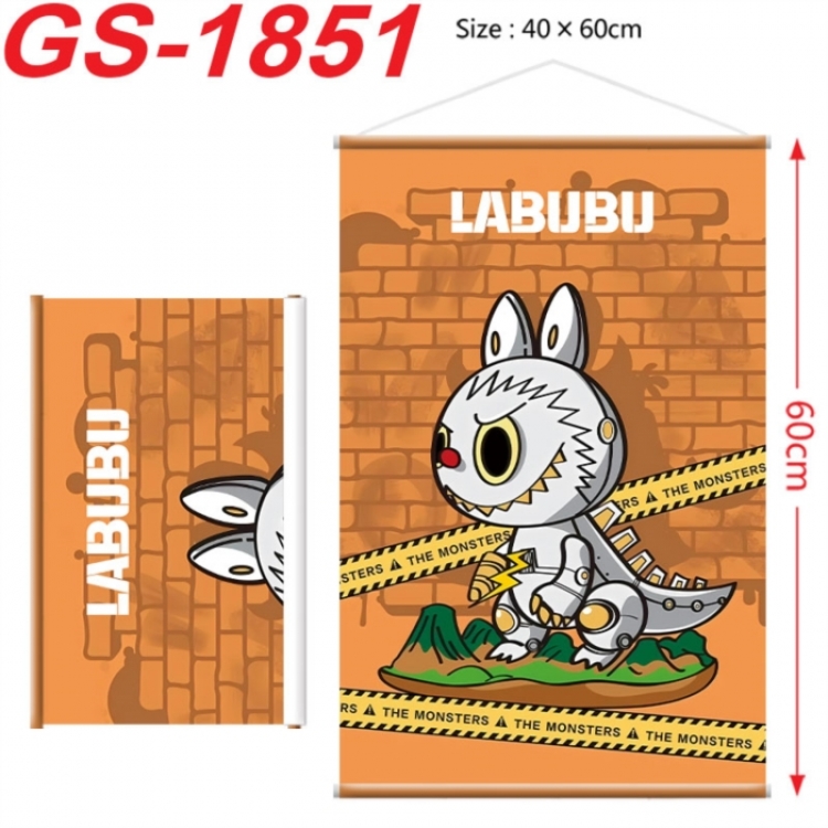 Labubu Anime digital printing hanging rope hanging Wall Scroll 40x60cm