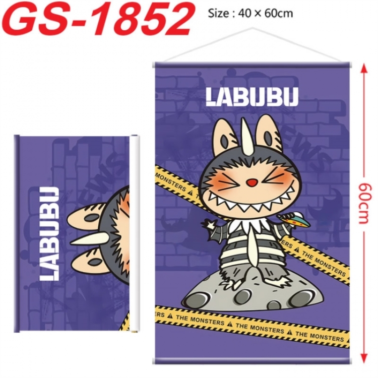 Labubu Anime digital printing hanging rope hanging Wall Scroll 40x60cm