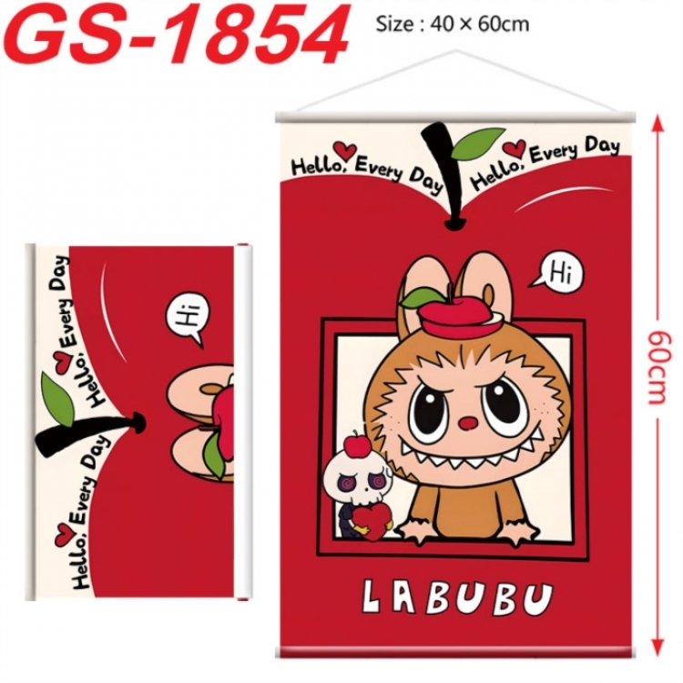 Labubu Anime digital printing hanging rope hanging Wall Scroll 40x60cm