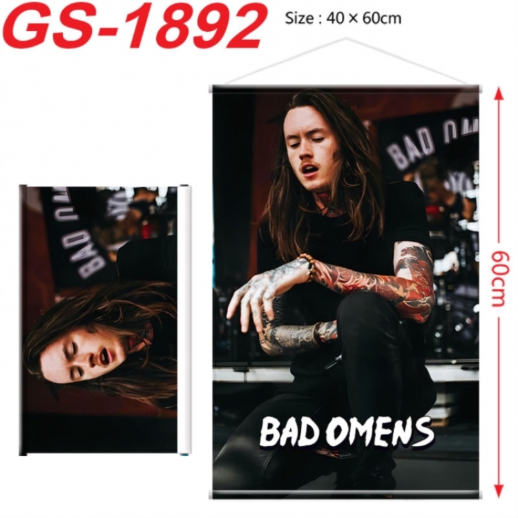 Bad Omens  Anime digital printing hanging rope hanging Wall Scroll 40x60cm