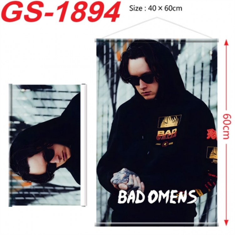 Bad Omens  Anime digital printing hanging rope hanging Wall Scroll 40x60cm