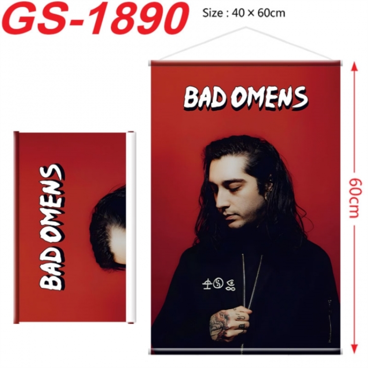 Bad Omens  Anime digital printing hanging rope hanging Wall Scroll 40x60cm