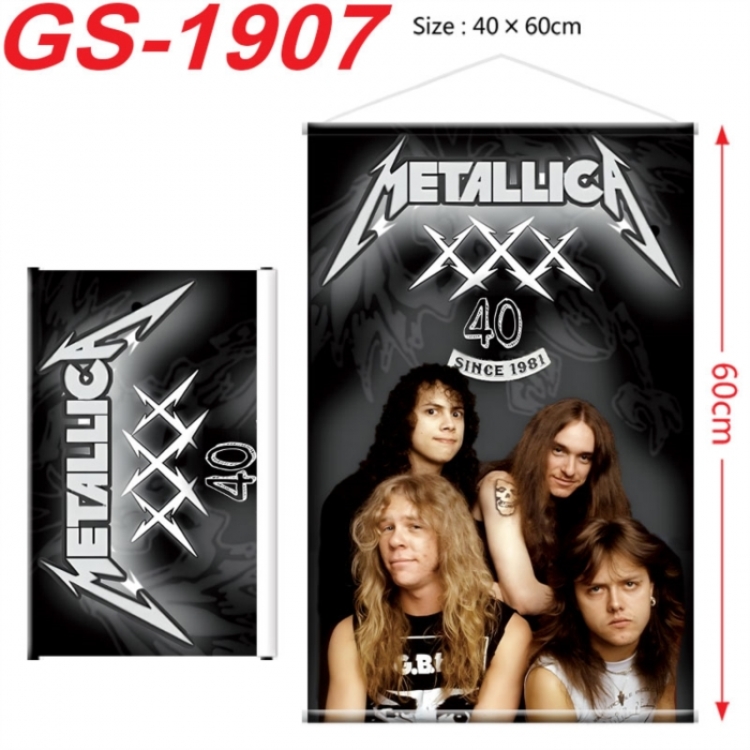 Metallica Anime digital printing hanging rope hanging Wall Scroll 40x60cm