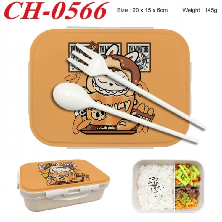 Labubu Anime themed UV printed student lunch box 20x15x6cm 145g