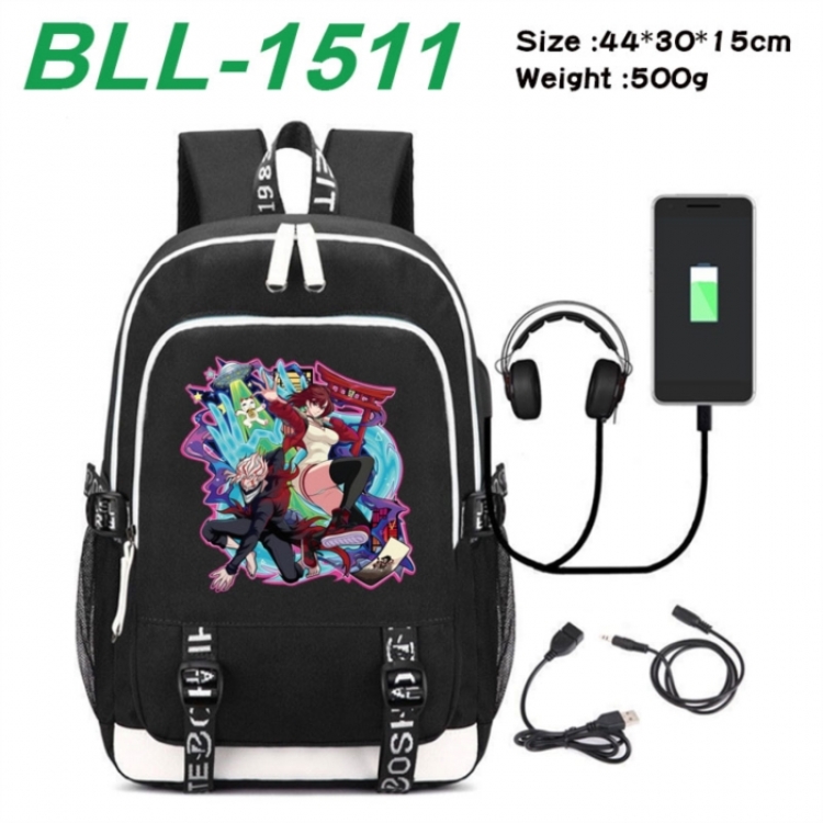 DANDADAN Game Canvas Backpack Waterproof School Bag 44X30X15CM 500G