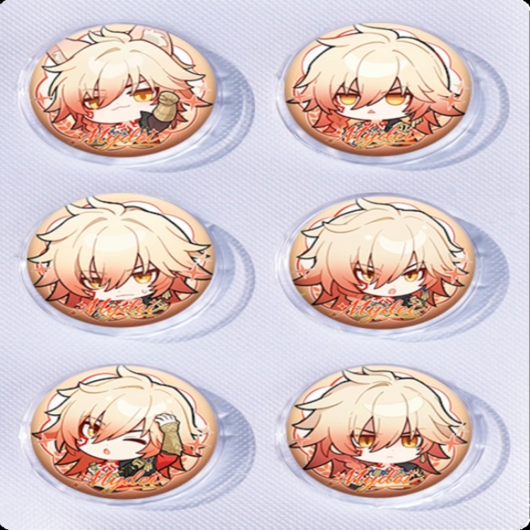 Honkai: Star Rail‌ Anime peripheral pill bar badge 25mm a set of 6 price for 5 sets