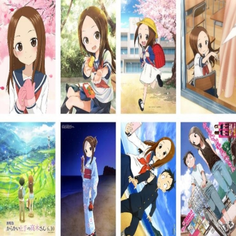 Takagi san who is good at teasing Embossed poster 8 pcs a set 42X29CM price for 5 sets