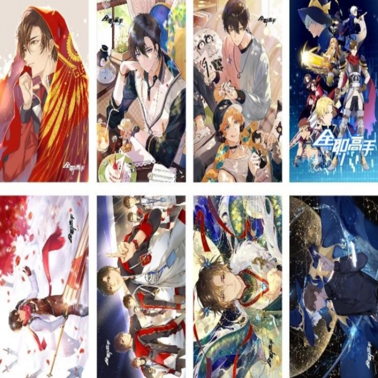 The King’s Avatar Embossed poster 8 pcs a set 42X29CM price for 5 sets 