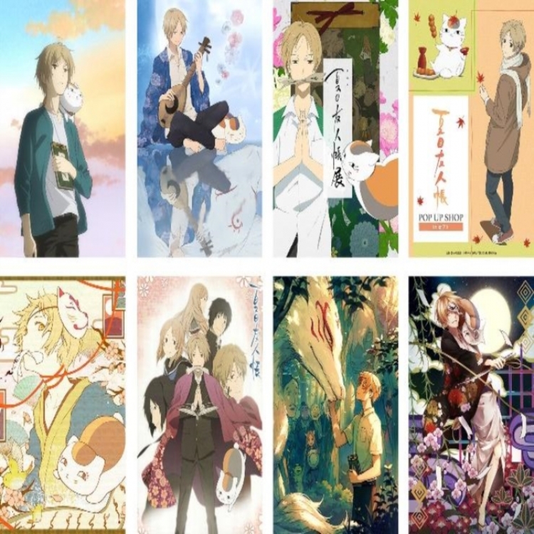 Natsume_Yuujintyou Embossed poster 8 pcs a set 42X29CM price for 5 sets