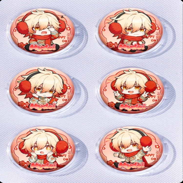 Honkai: Star Rail Anime peripheral pill bar badge 25mm a set of 6 price for 5 sets 