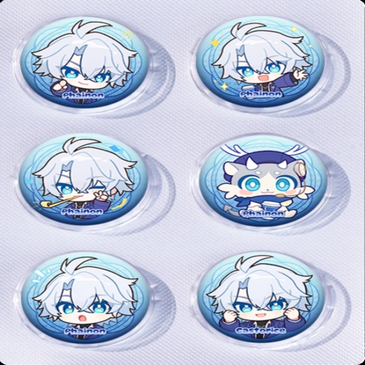 Honkai: Star Rail Anime peripheral pill bar badge 25mm a set of 6 price for 5 sets 