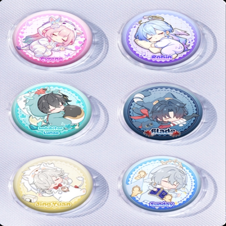 Honkai: Star Rail Anime peripheral pill bar badge 25mm a set of 6 price for 5 sets 