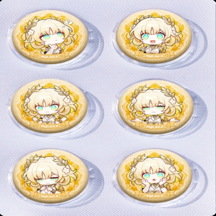 Honkai: Star Rail Anime peripheral pill bar badge 25mm a set of 6 price for 5 sets 