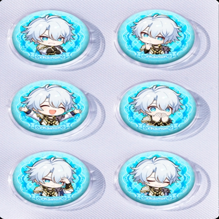 Honkai: Star Rail Anime peripheral pill bar badge 25mm a set of 6 price for 5 sets 