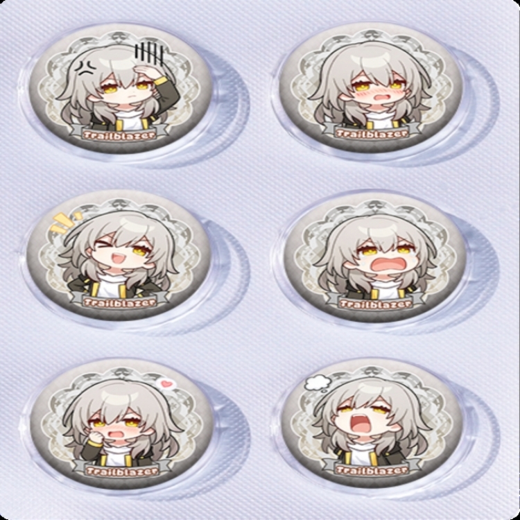 Honkai: Star Rail Anime peripheral pill bar badge 25mm a set of 6 price for 5 sets 