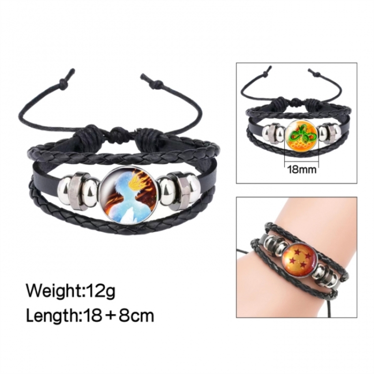 My Hero Academia Anime peripheral crystal leather rope bracelet price for 5 pcs 