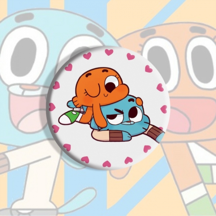 The Amazing World of Gumball Anime tinplate brooch badge price for 5 pcs