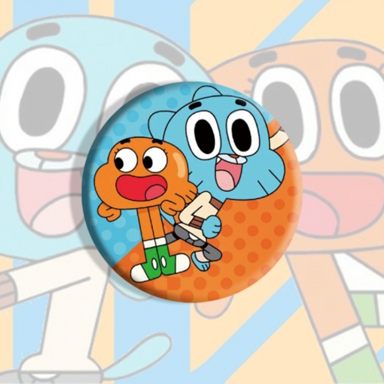 The Amazing World of Gumball Anime tinplate brooch badge price for 5 pcs