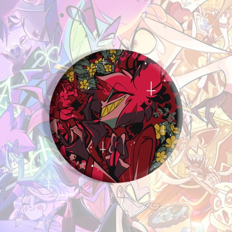 Hazbin Hotel Anime tinplate brooch badge price for 5 pcs
