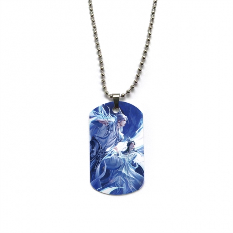 Renegade Immortal Anime double-sided full color printed military brand necklace price for 5 pcs