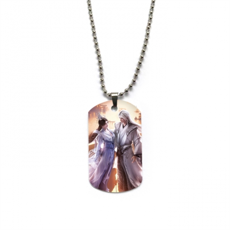 Renegade Immortal Anime double-sided full color printed military brand necklace price for 5 pcs