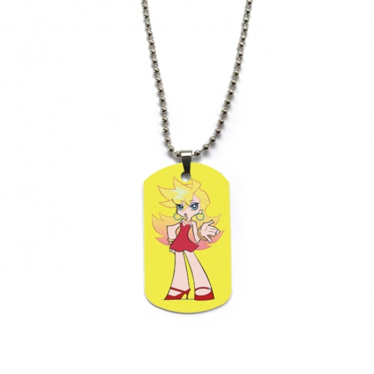 Panty & Stocking with Garterbelt Anime double-sided full color printed military brand necklace price for 5 pcs