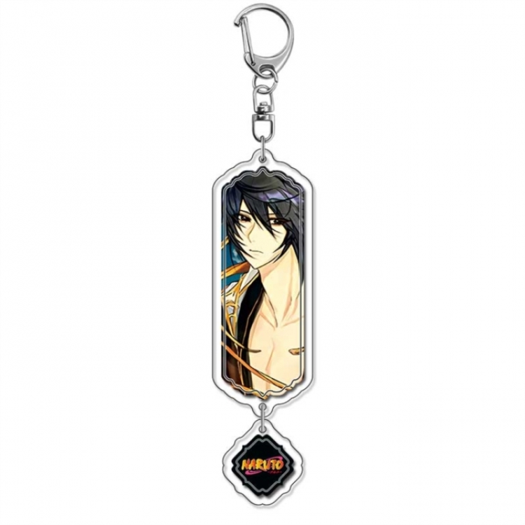 Naruto Anime peripheral acrylic keychain Long pendant 8.5cm price for 5 pcs