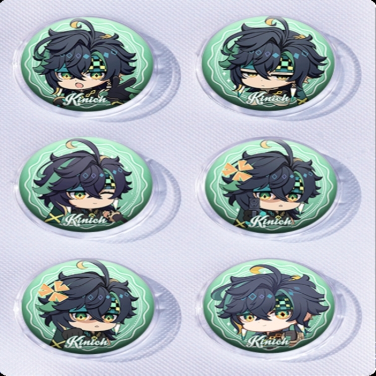 Genshin Impact Anime peripheral pill bar badge 25mm a set of 6 price for 5 sets 