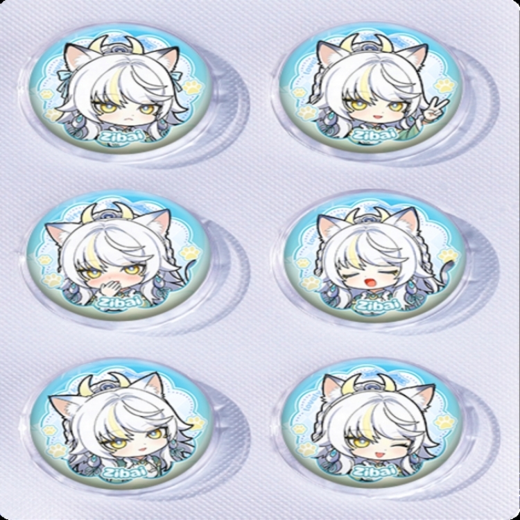 Genshin Impact Anime peripheral pill bar badge 25mm a set of 6 price for 5 sets