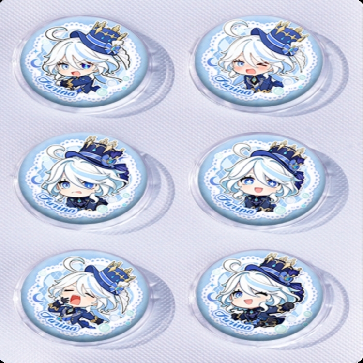 Genshin Impact Anime peripheral pill bar badge 25mm a set of 6 price for 5 sets