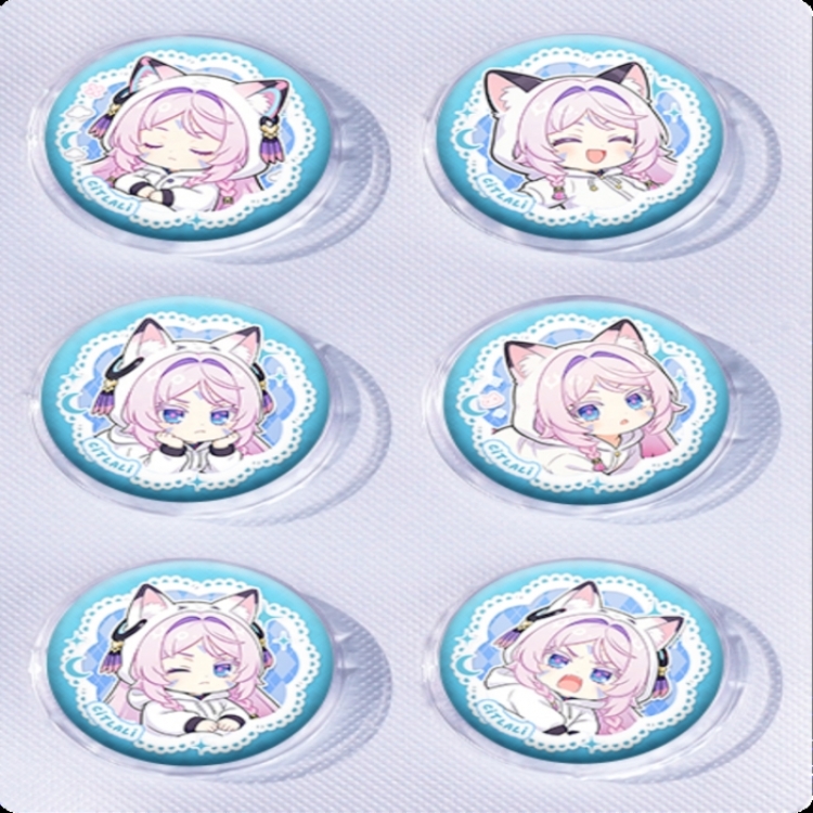 Genshin Impact Anime peripheral pill bar badge 25mm a set of 6 price for 5 sets