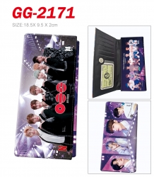BTS Anime wallet long wallet b...