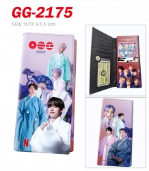 BTS Anime wallet long wallet b...