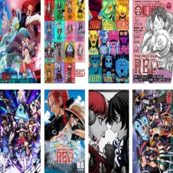 One Piece Embossed poster 8 pc...