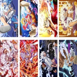 One Piece Embossed poster 8 pc...