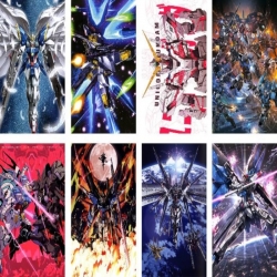 Gundam Embossed poster 8 pcs a...