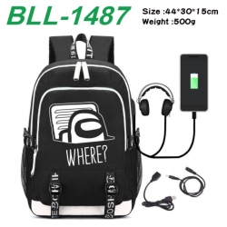 Among Us  Game Canvas Backpack...