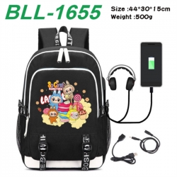 Labubu Game Canvas Backpack Wa...