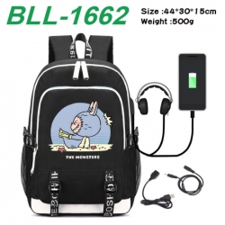 Labubu Game Canvas Backpack Wa...
