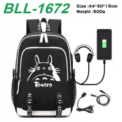 TOTORO Game Canvas Backpack Wa...