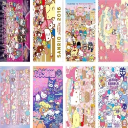 Sanrio Embossed poster 8 pcs a...