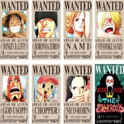 One Piece Embossed poster 8 pc...